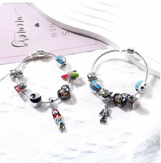 The Nightmare Before Christmas Bracelet + Charms